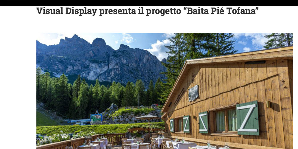 Retail Institute - Rassegna stampa - Ristorante Baita Piè Tofana - Cortina d’Ampezzo